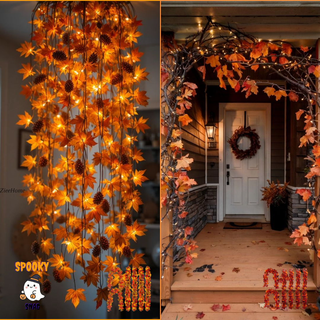 SpookySnag Faux Maple Leaves